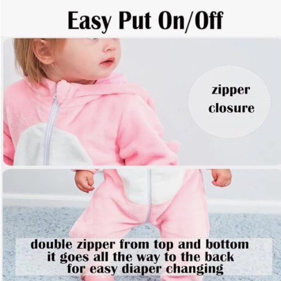 Halloween Baby Costumes Toddler Outfit Infants Romper Boys Girls Animal Dress Up - Picture 6 of 9